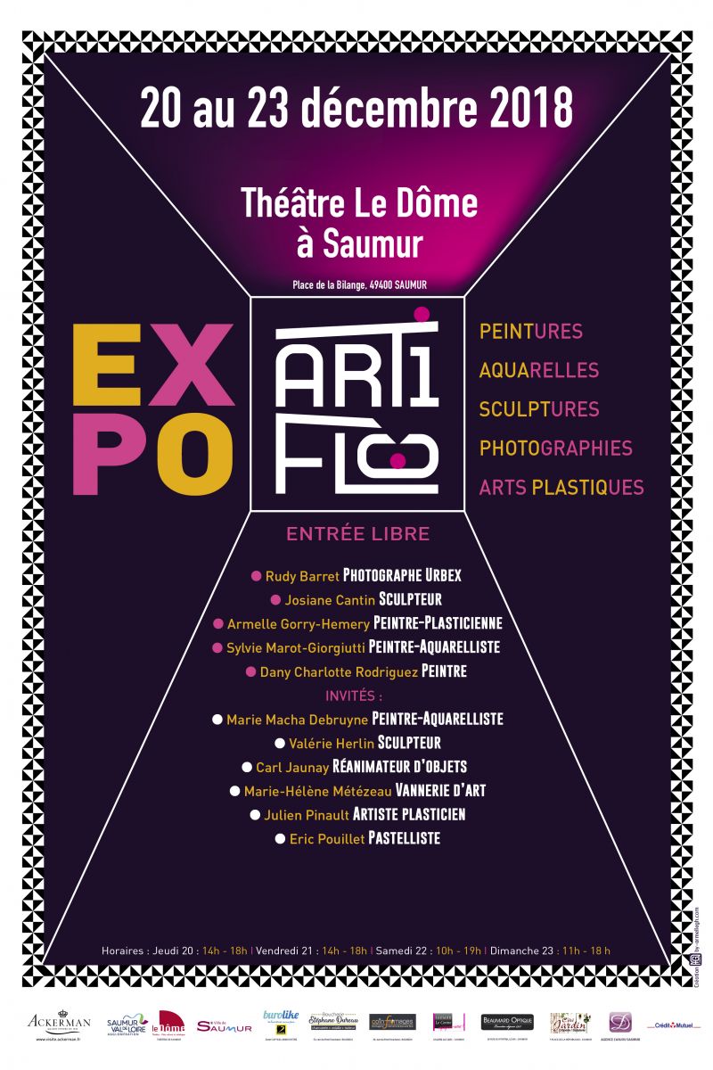 Affiche expo d'art contemporain - 2018